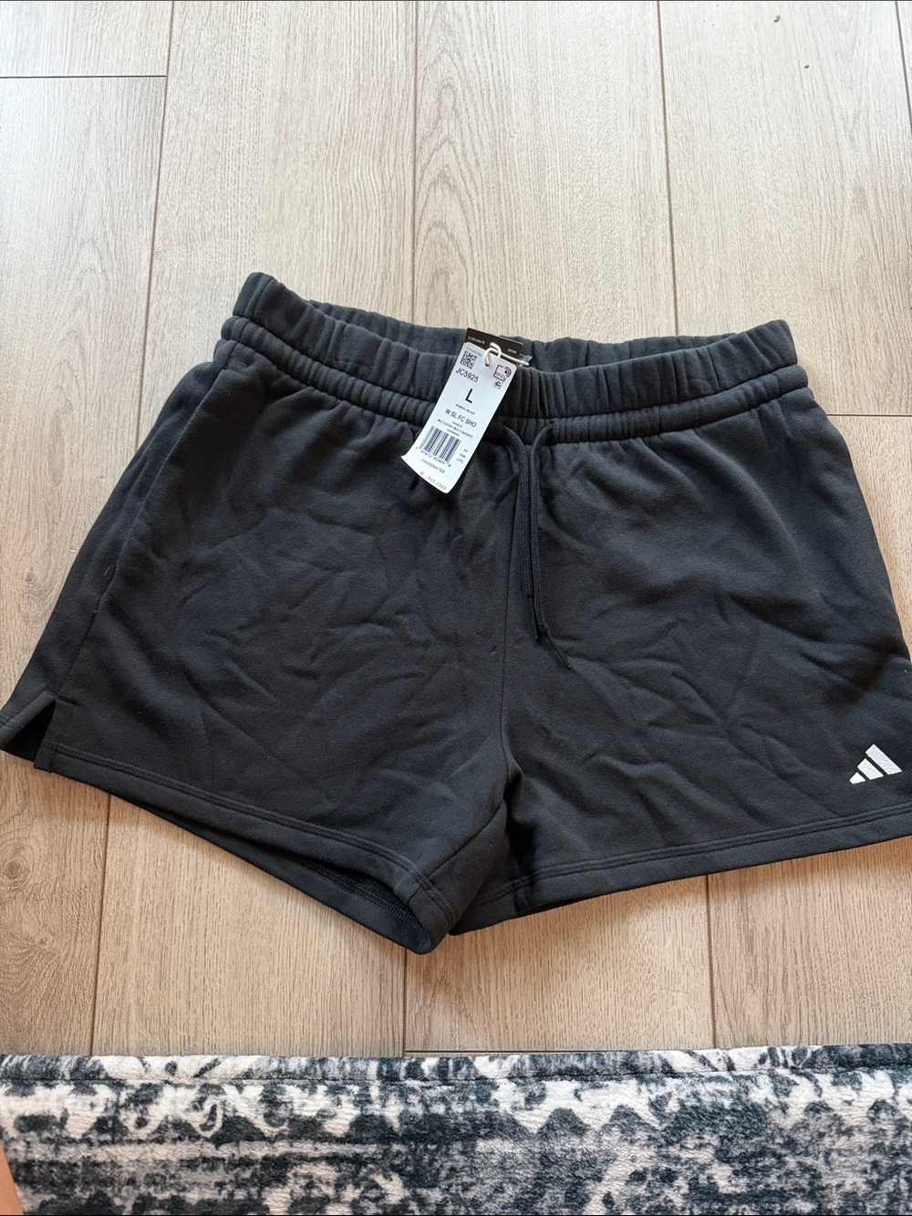 adidas Black Women's Sport Shorts with Logo